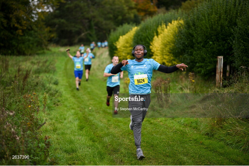 1 October 2023; Participants during the Permanent TSB Sanctuary Run 2023 at the Cross Country track of the Sport Ireland Campus in Dublin. The Permanent TSB Sanctuary Run on the Sport Ireland campus attracted nearly 1,000 participants including refugees from Direct Provision centres across Ireland, Ukrainian people in Dublin, locals and Irish Olympians. The event, to celebrate diversity and interculturalism in Ireland today, was run by the Sanctuary Runners’ organisation and supported by the Olympic Federation of Ireland and Athletics Ireland. Photo by Stephen McCarthy/Sportsfile