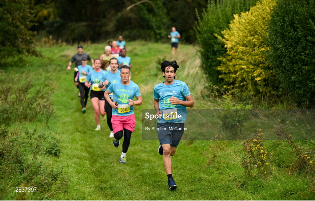1 October 2023; Participants during the Permanent TSB Sanctuary Run 2023 at the Cross Country track of the Sport Ireland Campus in Dublin. The Permanent TSB Sanctuary Run on the Sport Ireland campus attracted nearly 1,000 participants including refugees from Direct Provision centres across Ireland, Ukrainian people in Dublin, locals and Irish Olympians. The event, to celebrate diversity and interculturalism in Ireland today, was run by the Sanctuary Runners’ organisation and supported by the Olympic Federation of Ireland and Athletics Ireland. Photo by Stephen McCarthy/Sportsfile