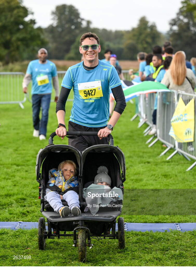 1 October 2023; Kevin O'Hanrahan during the Permanent TSB Sanctuary Run 2023 at the Cross Country track of the Sport Ireland Campus in Dublin. The Permanent TSB Sanctuary Run on the Sport Ireland campus attracted nearly 1,000 participants including refugees from Direct Provision centres across Ireland, Ukrainian people in Dublin, locals and Irish Olympians. The event, to celebrate diversity and interculturalism in Ireland today, was run by the Sanctuary Runners’ organisation and supported by the Olympic Federation of Ireland and Athletics Ireland. Photo by Stephen McCarthy/Sportsfile