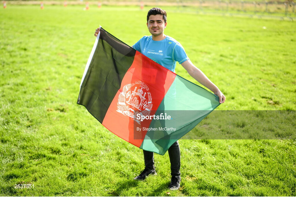 1 October 2023; A participant originally from Afghanistan during the Permanent TSB Sanctuary Run 2023 at the Cross Country track of the Sport Ireland Campus in Dublin. The Permanent TSB Sanctuary Run on the Sport Ireland campus attracted nearly 1,000 participants including refugees from Direct Provision centres across Ireland, Ukrainian people in Dublin, locals and Irish Olympians. The event, to celebrate diversity and interculturalism in Ireland today, was run by the Sanctuary Runners’ organisation and supported by the Olympic Federation of Ireland and Athletics Ireland. Photo by Stephen McCarthy/Sportsfile