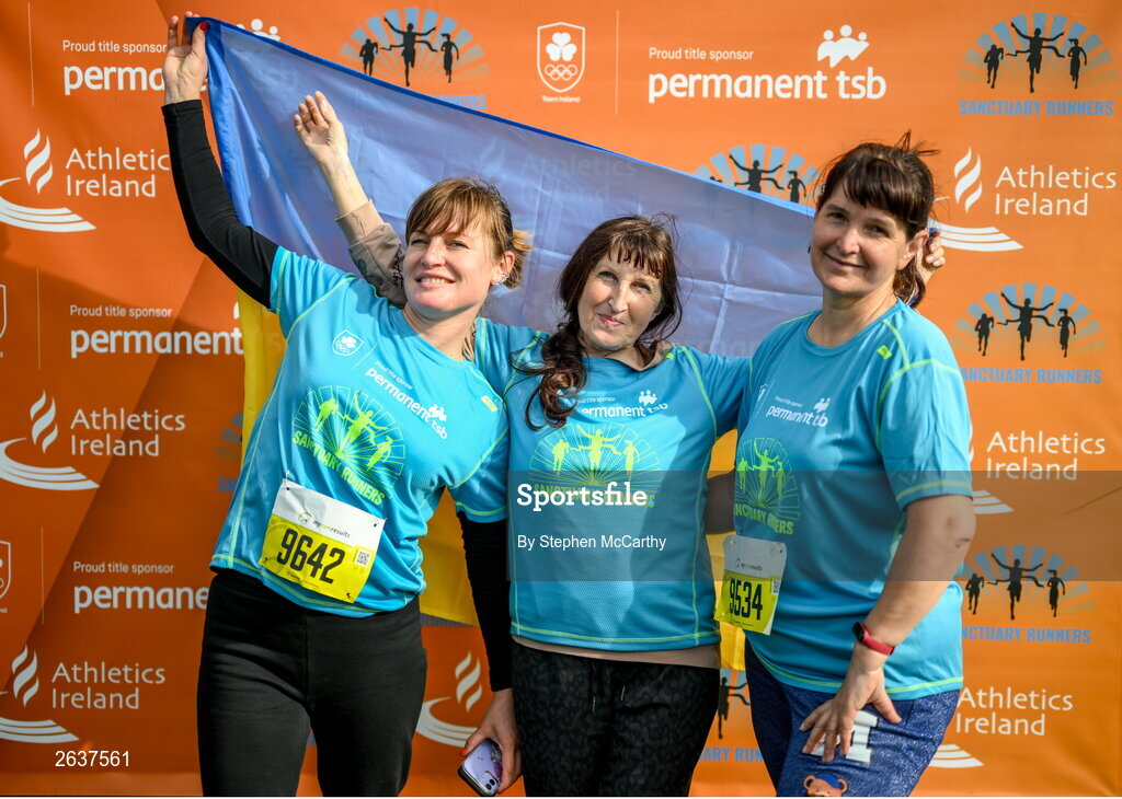 1 October 2023; Participants during the Permanent TSB Sanctuary Run 2023 at the Cross Country track of the Sport Ireland Campus in Dublin. The Permanent TSB Sanctuary Run on the Sport Ireland campus attracted nearly 1,000 participants including refugees from Direct Provision centres across Ireland, Ukrainian people in Dublin, locals and Irish Olympians. The event, to celebrate diversity and interculturalism in Ireland today, was run by the Sanctuary Runners’ organisation and supported by the Olympic Federation of Ireland and Athletics Ireland. Photo by Stephen McCarthy/Sportsfile