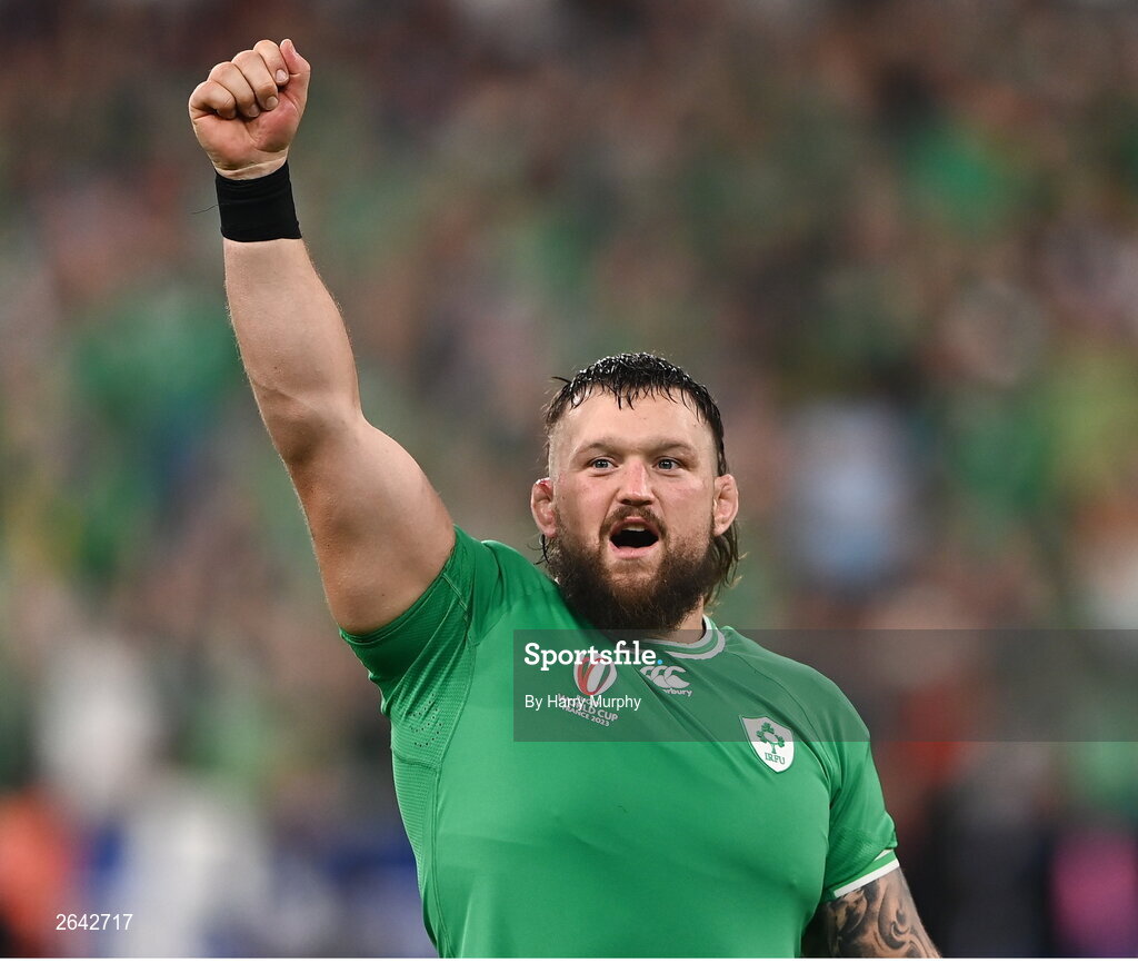 7 October 2023; Andrew Porter of Ireland during the 2023 Rugby World Cup Pool B match between Ireland and Scotland at the Stade de France in Paris, France. Photo by Harry Murphy/Sportsfile