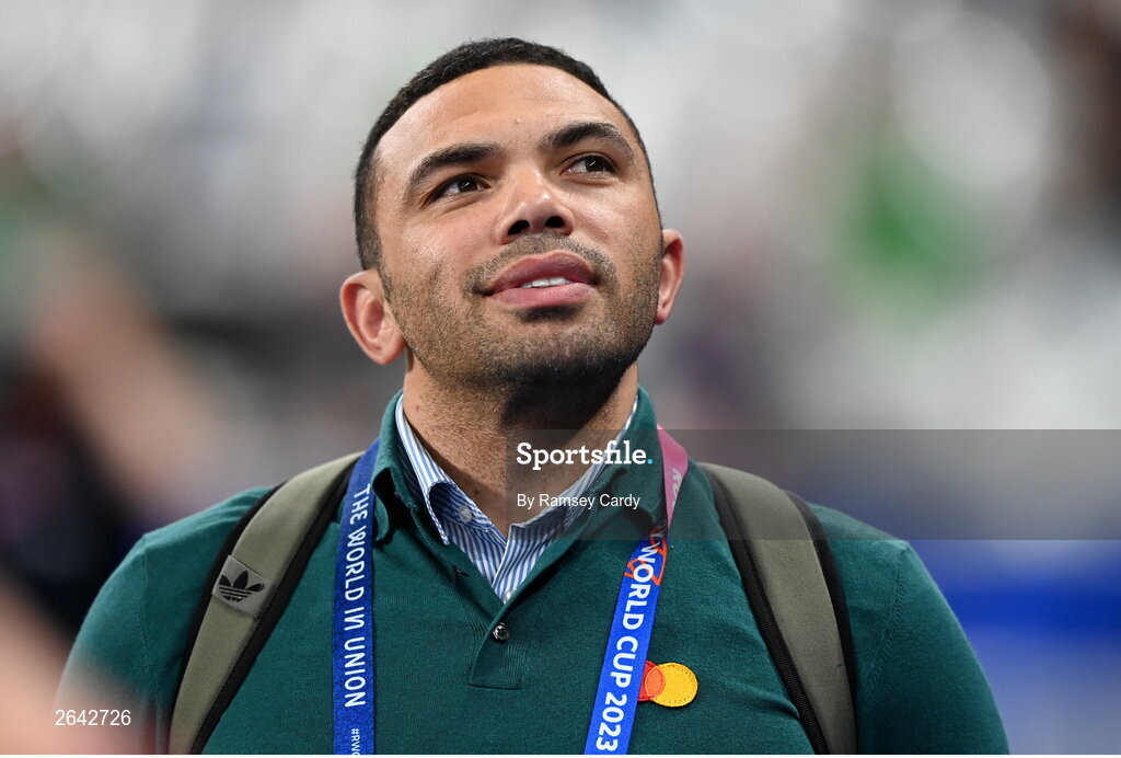 7 October 2023; Former South Africa player Bryan Habana before the 2023 Rugby World Cup Pool B match between Ireland and Scotland at the Stade de France in Paris, France. Photo by Ramsey Cardy/Sportsfile