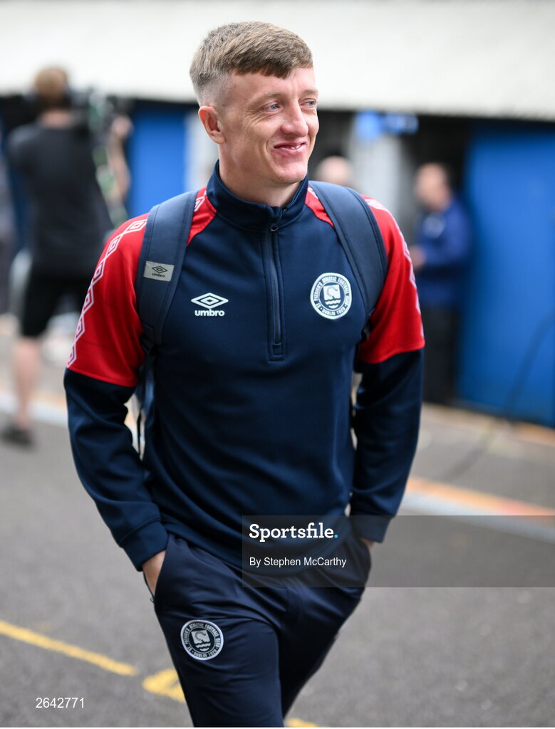 8 October 2023; Chris Forrester of St Patrick's Athletic before the Sports Direct Men’s FAI Cup semi-final match between Cork City and St Patrick's Athletic at Turner’s Cross in Cork. Photo by Stephen McCarthy/Sportsfile