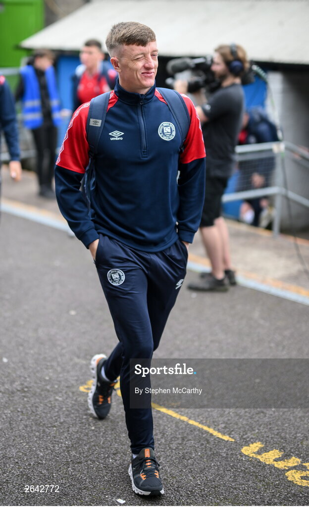 8 October 2023; Chris Forrester of St Patrick's Athletic before the Sports Direct Men’s FAI Cup semi-final match between Cork City and St Patrick's Athletic at Turner’s Cross in Cork. Photo by Stephen McCarthy/Sportsfile