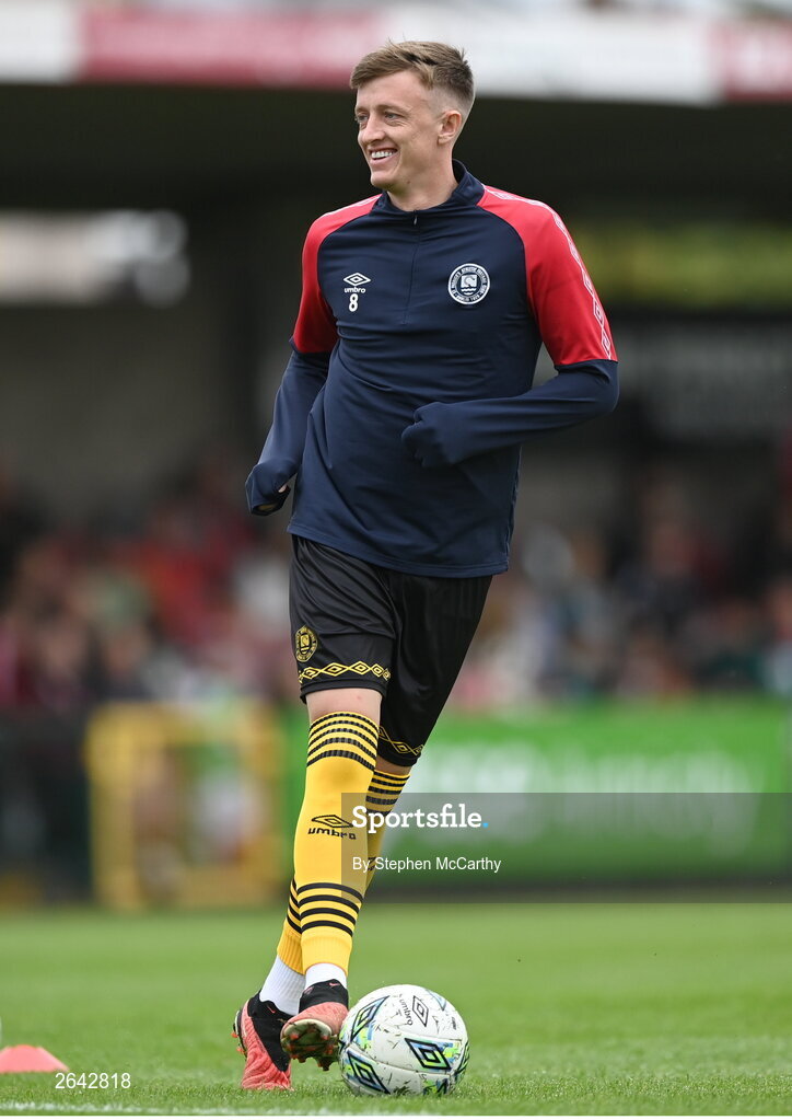 8 October 2023; Chris Forrester of St Patrick's Athletic before the Sports Direct Men’s FAI Cup semi-final match between Cork City and St Patrick's Athletic at Turner’s Cross in Cork. Photo by Stephen McCarthy/Sportsfile