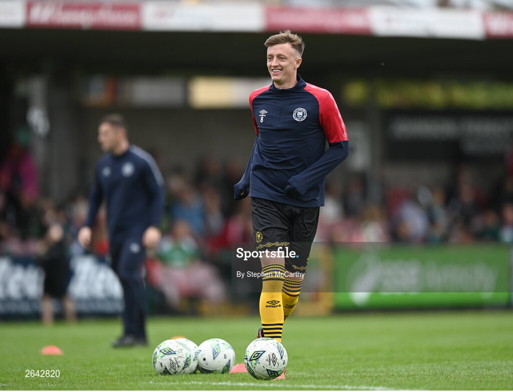 8 October 2023; Chris Forrester of St Patrick's Athletic before the Sports Direct Men’s FAI Cup semi-final match between Cork City and St Patrick's Athletic at Turner’s Cross in Cork. Photo by Stephen McCarthy/Sportsfile