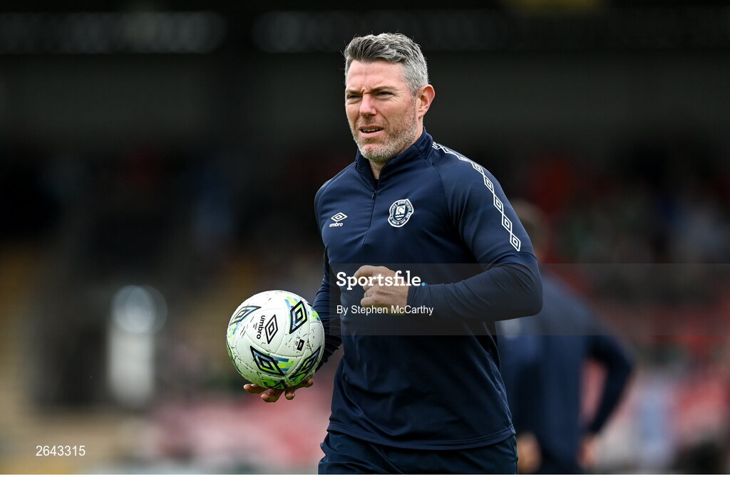 8 October 2023; St Patrick's Athletic goalkeeping coach Pat Jennings before the Sports Direct Men’s FAI Cup semi-final match between Cork City and St Patrick's Athletic at Turner’s Cross in Cork. Photo by Stephen McCarthy/Sportsfile
