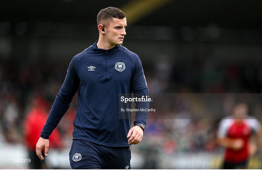 8 October 2023; St Patrick's Athletic head of performance Paul McGrath before the Sports Direct Men’s FAI Cup semi-final match between Cork City and St Patrick's Athletic at Turner’s Cross in Cork. Photo by Stephen McCarthy/Sportsfile