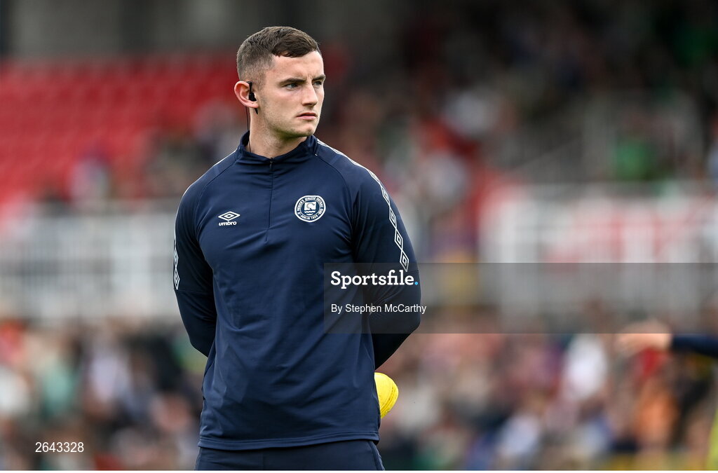 8 October 2023; St Patrick's Athletic head of performance Paul McGrath before the Sports Direct Men’s FAI Cup semi-final match between Cork City and St Patrick's Athletic at Turner’s Cross in Cork. Photo by Stephen McCarthy/Sportsfile