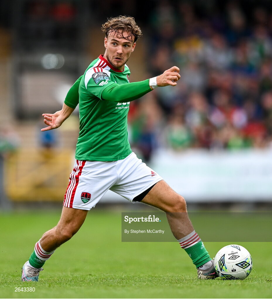 8 October 2023; Ben Worman of Cork City during the Sports Direct Men’s FAI Cup semi-final match between Cork City and St Patrick's Athletic at Turner’s Cross in Cork. Photo by Stephen McCarthy/Sportsfile