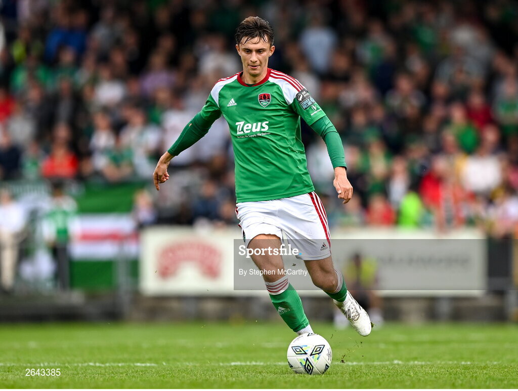8 October 2023; Andrii Kravchuk of Cork City during the Sports Direct Men’s FAI Cup semi-final match between Cork City and St Patrick's Athletic at Turner’s Cross in Cork. Photo by Stephen McCarthy/Sportsfile
