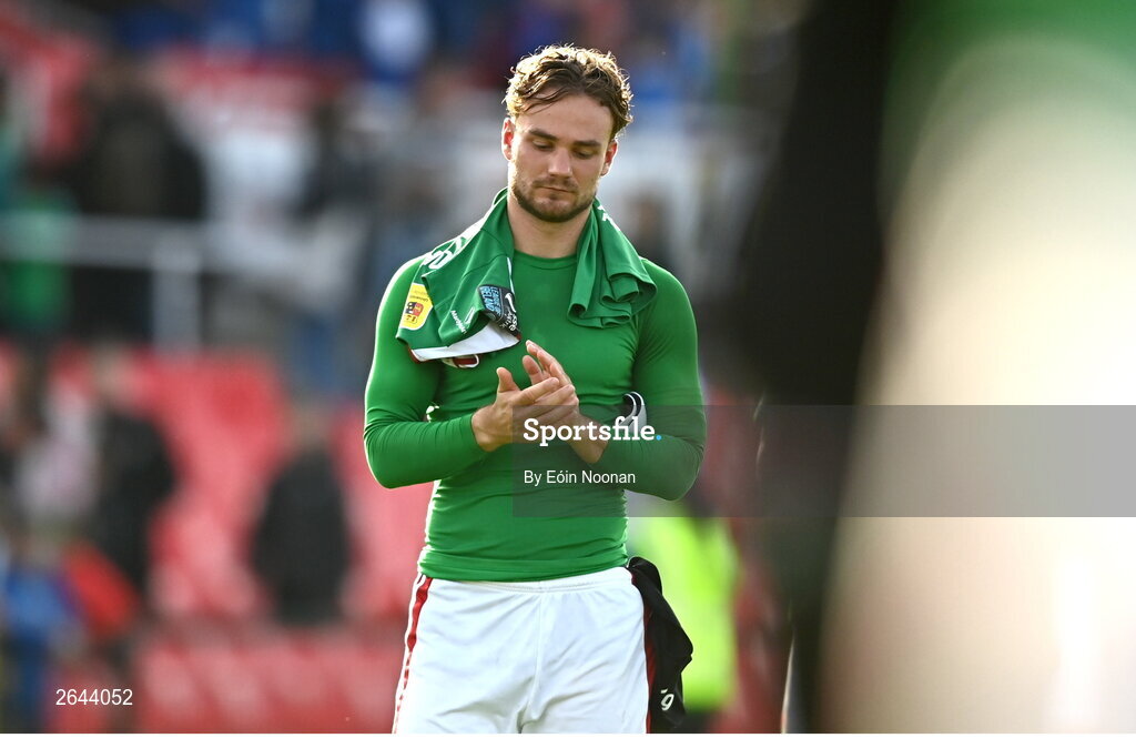 8 October 2023; Ben Worman of Cork City after the Sports Direct Men’s FAI Cup semi-final match between Cork City and St Patrick's Athletic at Turner’s Cross in Cork. Photo by Eóin Noonan/Sportsfile