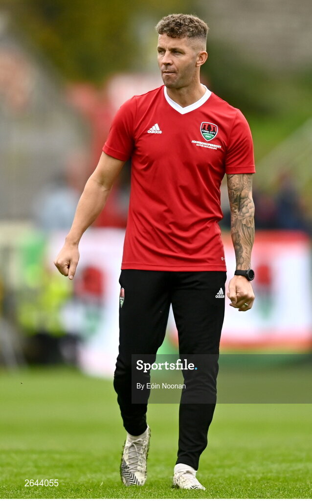 8 October 2023; Cork City coach John O'Flynn during the Sports Direct Men’s FAI Cup semi-final match between Cork City and St Patrick's Athletic at Turner’s Cross in Cork. Photo by Eóin Noonan/Sportsfile