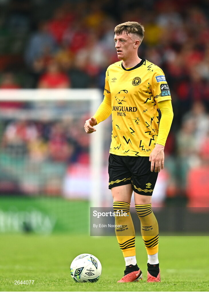 8 October 2023; Chris Forrester of St Patrick's Athletic during the Sports Direct Men’s FAI Cup semi-final match between Cork City and St Patrick's Athletic at Turner’s Cross in Cork. Photo by Eóin Noonan/Sportsfile