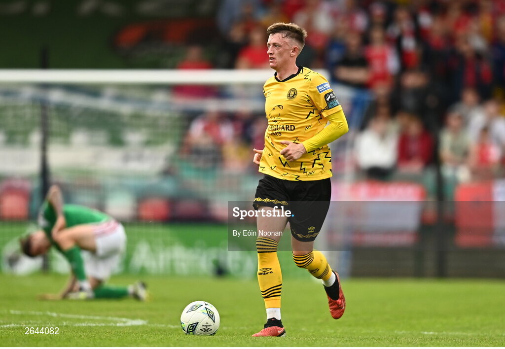 8 October 2023; Chris Forrester of St Patrick's Athletic during the Sports Direct Men’s FAI Cup semi-final match between Cork City and St Patrick's Athletic at Turner’s Cross in Cork. Photo by Eóin Noonan/Sportsfile