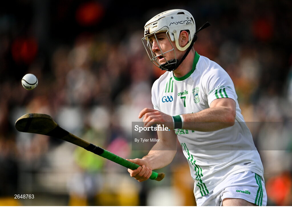 15 October 2023; Jordan Molloy of O'Loughlin Gaels during the Kilkenny County Senior Club Hurling Championship semi-final match between O'Loughlin Gaels and Bennettsbridge at UPMC Nowlan Park in Kilkenny. Photo by Tyler Miller/Sportsfile