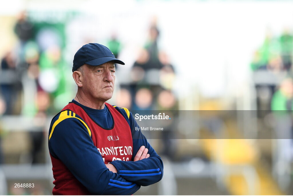 15 October 2023; St Joseph's manager Mick Dempsey during the Laois County Senior Club Football Championship final match between St Joseph's and Portlaoise at Laois Hire O'Moore Park in Portlaoise, Laois. Photo by Matt Browne/Sportsfile