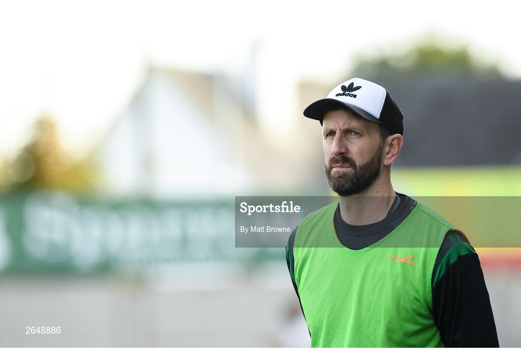 15 October 2023; Portlaoise manager Kevin Fitzpatrick during the Laois County Senior Club Football Championship final match between St Joseph's and Portlaoise at Laois Hire O'Moore Park in Portlaoise, Laois. Photo by Matt Browne/Sportsfile