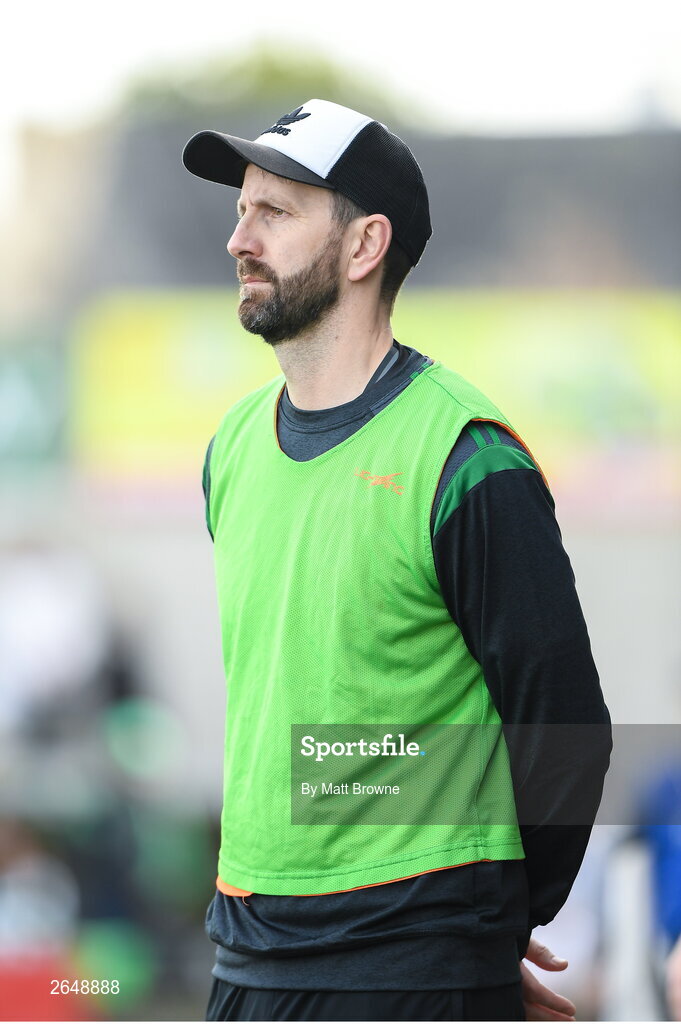 15 October 2023; Portlaoise manager Kevin Fitzpatrick during the Laois County Senior Club Football Championship final match between St Joseph's and Portlaoise at Laois Hire O'Moore Park in Portlaoise, Laois. Photo by Matt Browne/Sportsfile