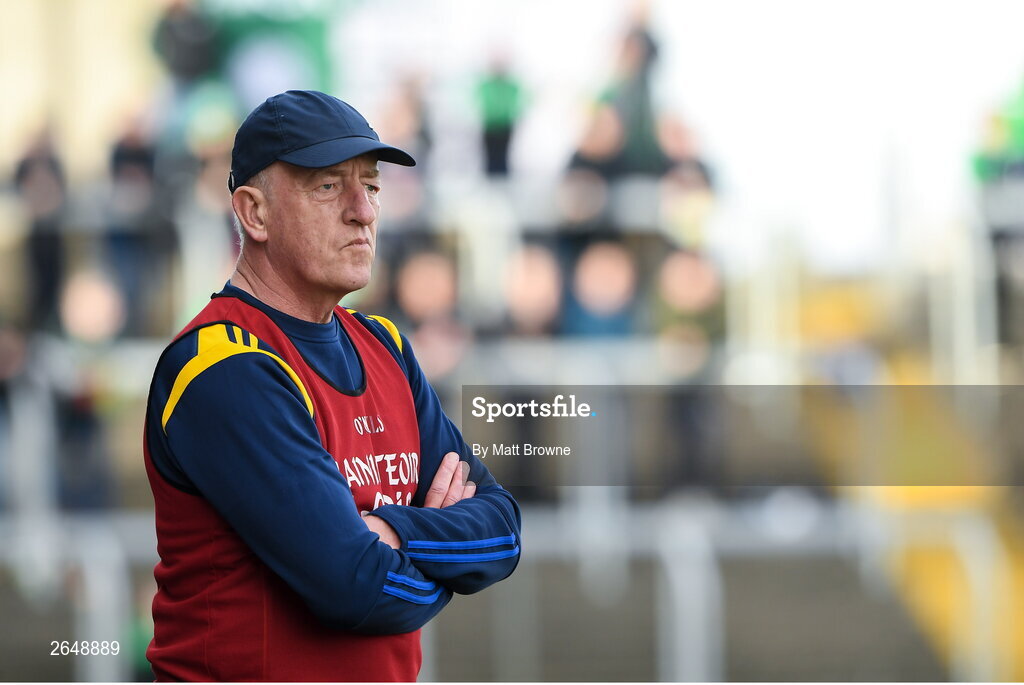 15 October 2023; St Joseph's manager Mick Dempsey during the Laois County Senior Club Football Championship final match between St Joseph's and Portlaoise at Laois Hire O'Moore Park in Portlaoise, Laois. Photo by Matt Browne/Sportsfile