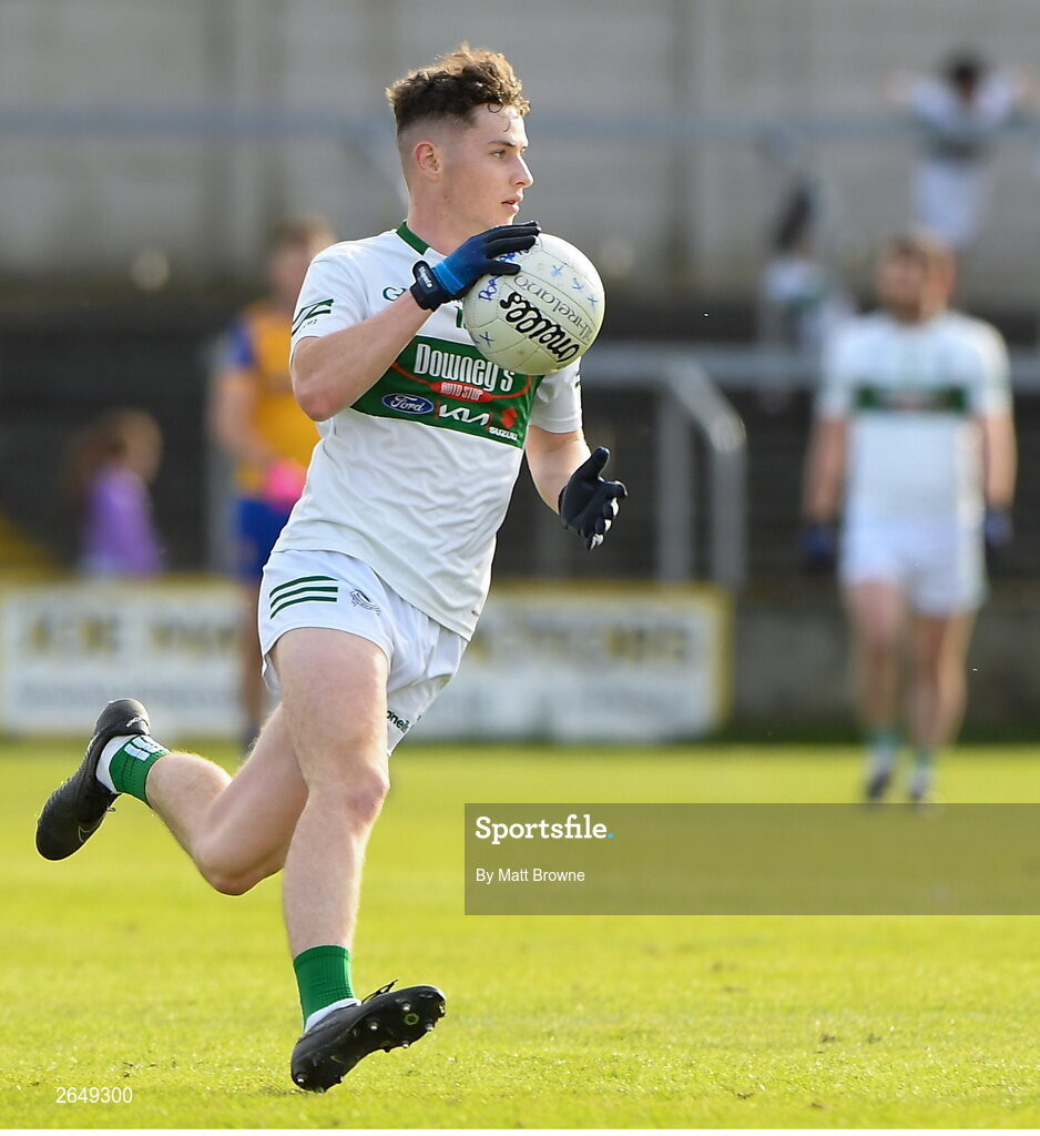 15 October 2023; Conor Raggett of Portlaoise during the Laois County Senior Club Football Championship final match between St Joseph's and Portlaoise at Laois Hire O'Moore Park in Portlaoise, Laois. Photo by Matt Browne/Sportsfile