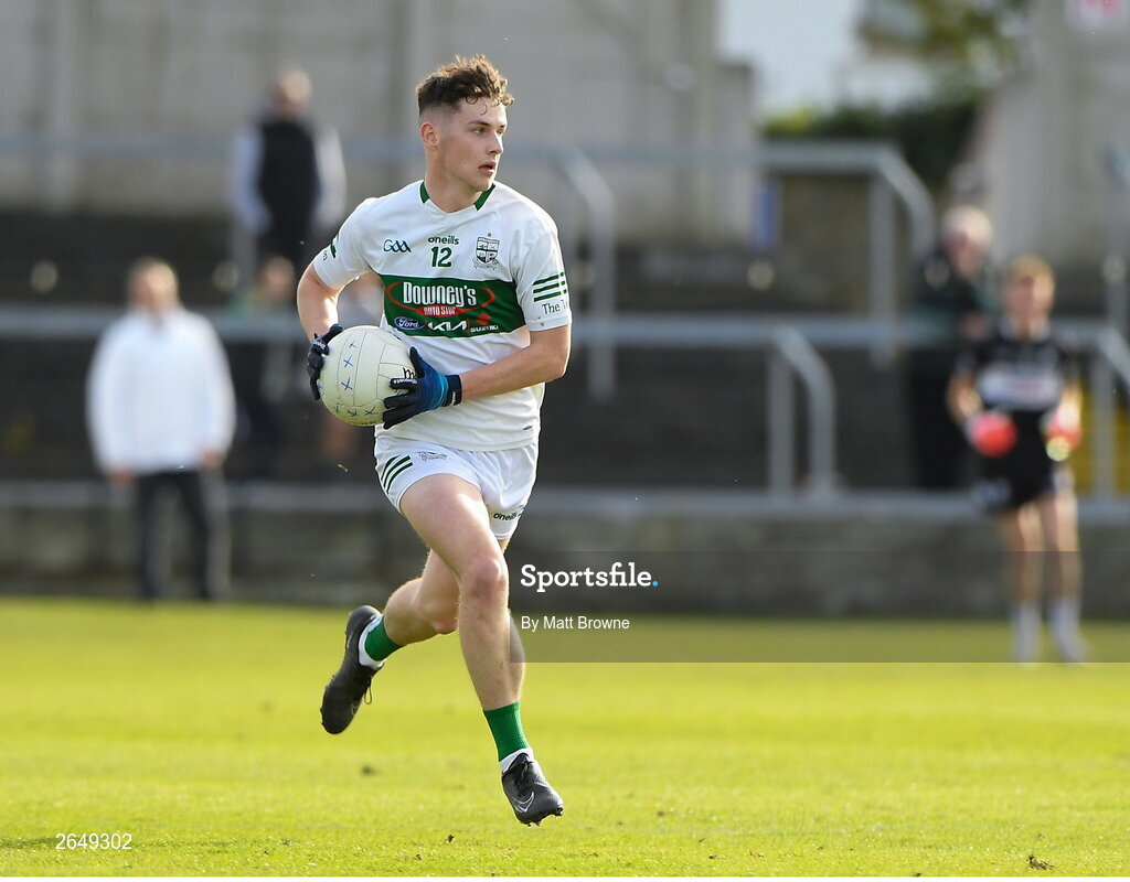15 October 2023; Conor Raggett of Portlaoise during the Laois County Senior Club Football Championship final match between St Joseph's and Portlaoise at Laois Hire O'Moore Park in Portlaoise, Laois. Photo by Matt Browne/Sportsfile