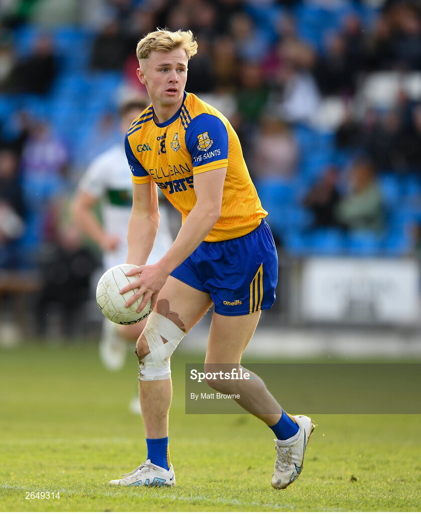 15 October 2023; Josh O'Brien of St Joseph's during the Laois County Senior Club Football Championship final match between St Joseph's and Portlaoise at Laois Hire O'Moore Park in Portlaoise, Laois. Photo by Matt Browne/Sportsfile