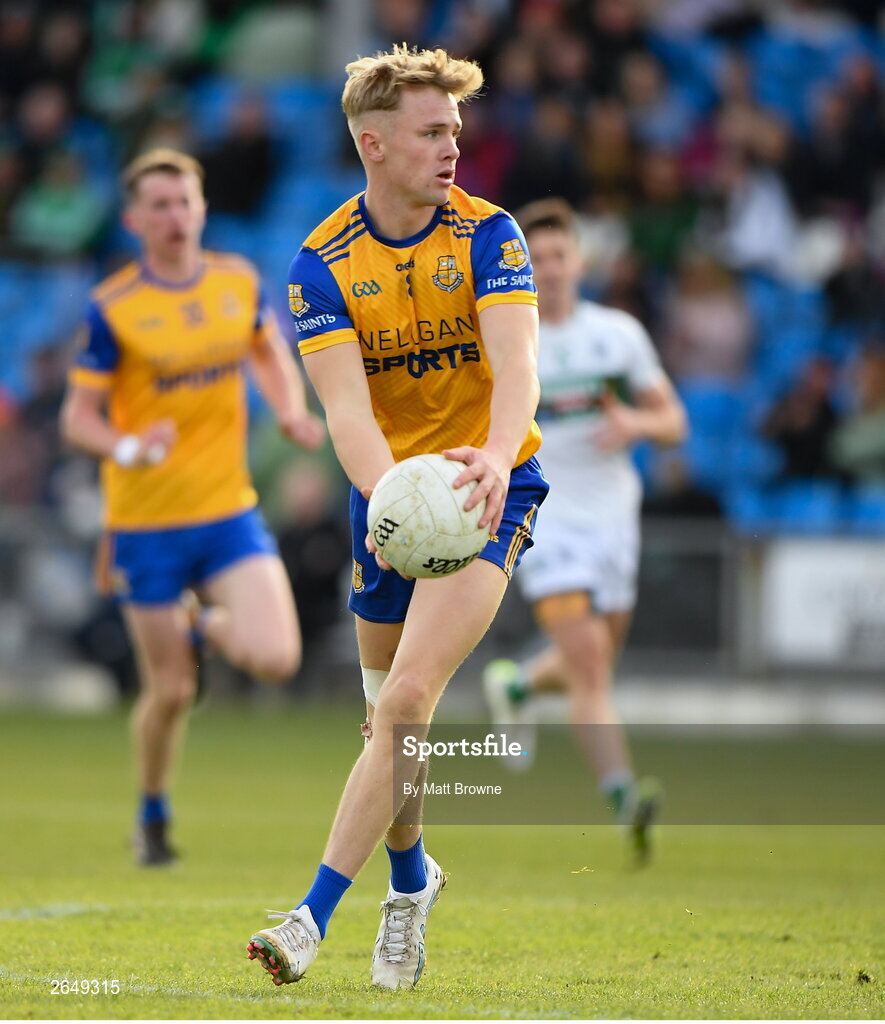 15 October 2023; Josh O'Brien of St Joseph's during the Laois County Senior Club Football Championship final match between St Joseph's and Portlaoise at Laois Hire O'Moore Park in Portlaoise, Laois. Photo by Matt Browne/Sportsfile
