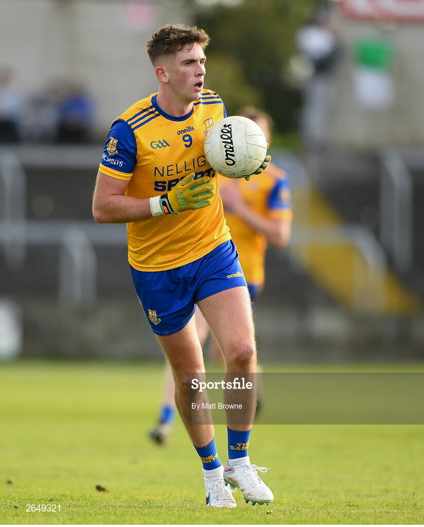 15 October 2023; Gearoid Lynch of St Joseph's during the Laois County Senior Club Football Championship final match between St Joseph's and Portlaoise at Laois Hire O'Moore Park in Portlaoise, Laois. Photo by Matt Browne/Sportsfile