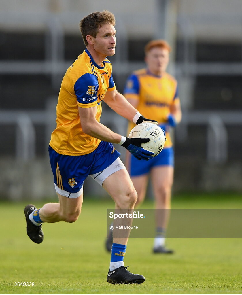 15 October 2023; Eoghan O'Flaherty of St Joseph's during the Laois County Senior Club Football Championship final match between St Joseph's and Portlaoise at Laois Hire O'Moore Park in Portlaoise, Laois. Photo by Matt Browne/Sportsfile