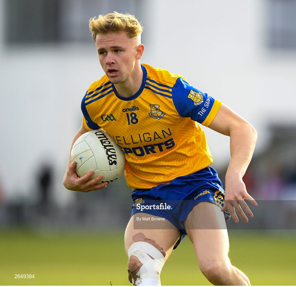 15 October 2023; Josh O'Brien of St Joseph's during the Laois County Senior Club Football Championship final match between St Joseph's and Portlaoise at Laois Hire O'Moore Park in Portlaoise, Laois. Photo by Matt Browne/Sportsfile