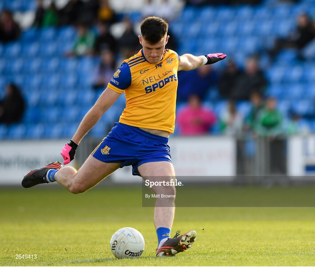15 October 2023; Brian Daly of St Joseph's during the Laois County Senior Club Football Championship final match between St Joseph's and Portlaoise at Laois Hire O'Moore Park in Portlaoise, Laois. Photo by Matt Browne/Sportsfile