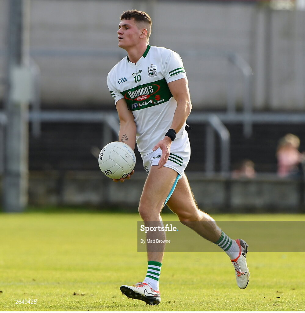 15 October 2023; Kevin Swayne of Portlaoise during the Laois County Senior Club Football Championship final match between St Joseph's and Portlaoise at Laois Hire O'Moore Park in Portlaoise, Laois. Photo by Matt Browne/Sportsfile