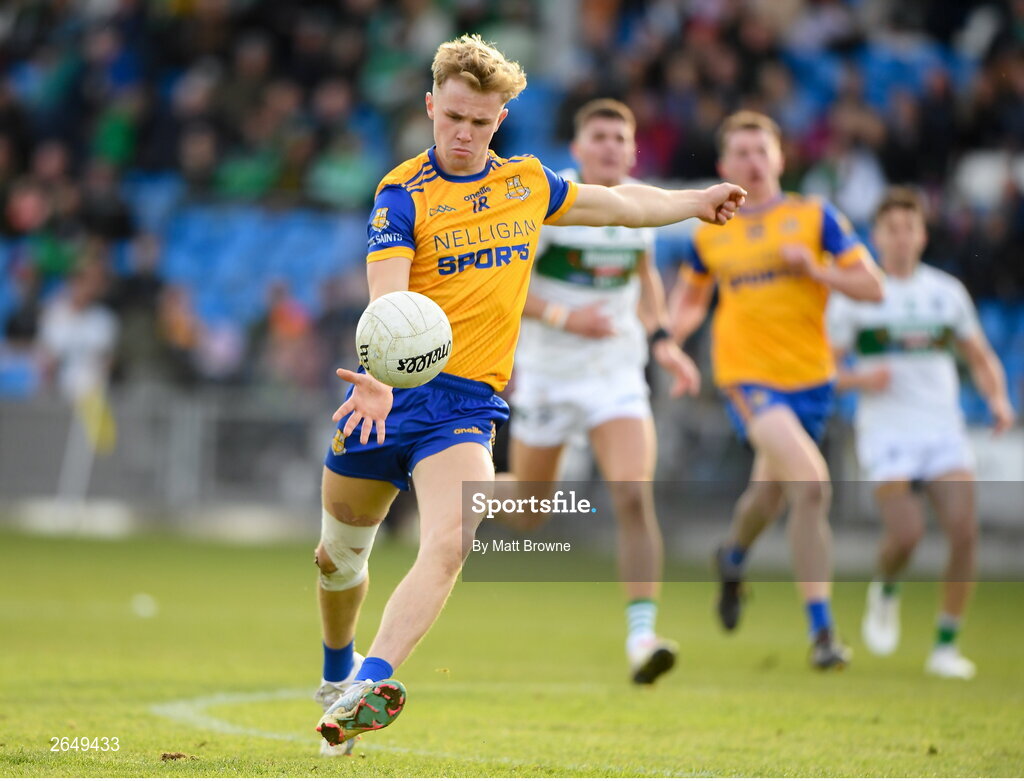 15 October 2023; Josh O'Brien of St Joseph's during the Laois County Senior Club Football Championship final match between St Joseph's and Portlaoise at Laois Hire O'Moore Park in Portlaoise, Laois. Photo by Matt Browne/Sportsfile