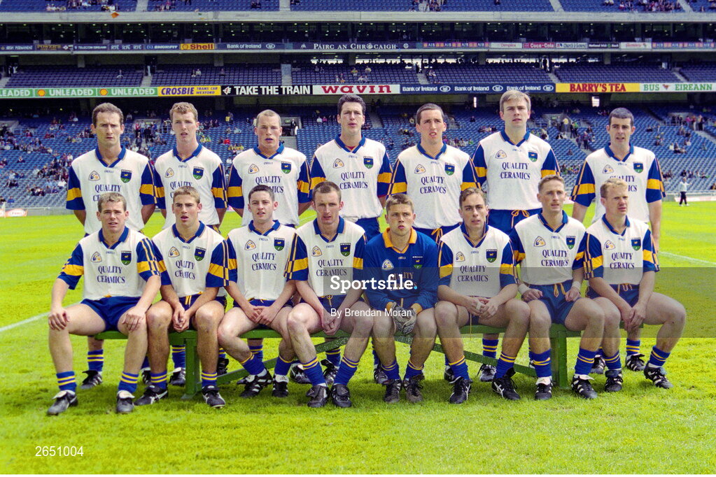 15 June 2997; The Wicklow team pose for a team photo before the Leinster GAA Senior Football Championship Quarter-Final match between Offaly and Wicklow at Croke Park in Dublin. Photo by Brendan Moran/Sportsfile