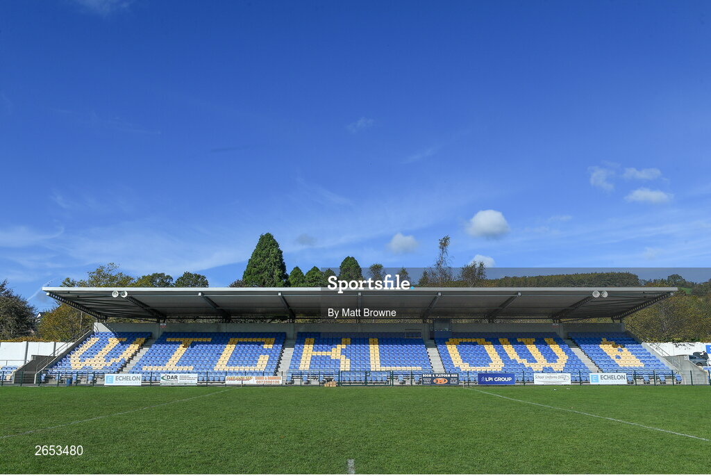 22 October 2023; Echelon Park before the Wicklow County Senior Club Football Championship final between Blessington and Rathnew at Echelon Park in Aughrim, Wicklow. Photo by Matt Browne/Sportsfile