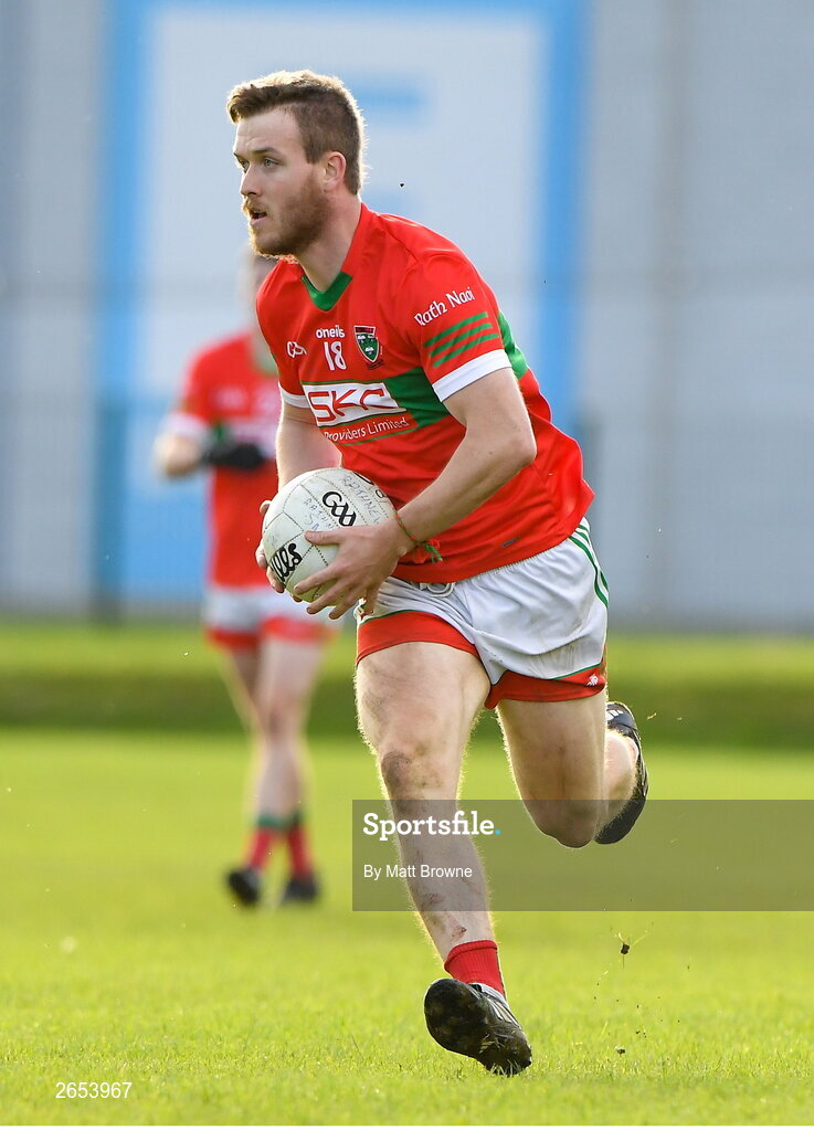 22 October 2023; Conor Lenahan of Rathnew during the Wicklow County Senior Club Football Championship final between Blessington and Rathnew at Echelon Park in Aughrim, Wicklow. Photo by Matt Browne/Sportsfile