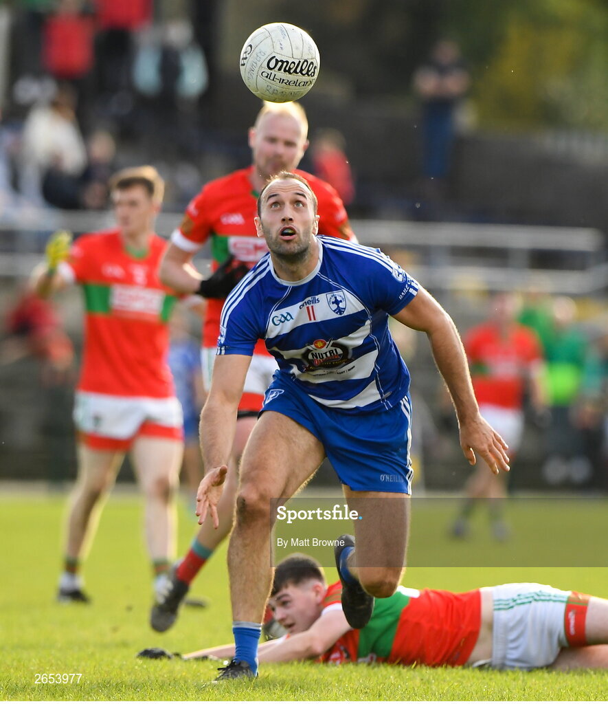 22 October 2023; Anthony McLoughlin of Blessington during the Wicklow County Senior Club Football Championship final between Blessington and Rathnew at Echelon Park in Aughrim, Wicklow. Photo by Matt Browne/Sportsfile