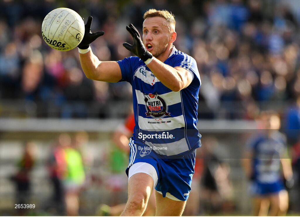 22 October 2023; Kevin Hanlon of Blessington during the Wicklow County Senior Club Football Championship final between Blessington and Rathnew at Echelon Park in Aughrim, Wicklow. Photo by Matt Browne/Sportsfile