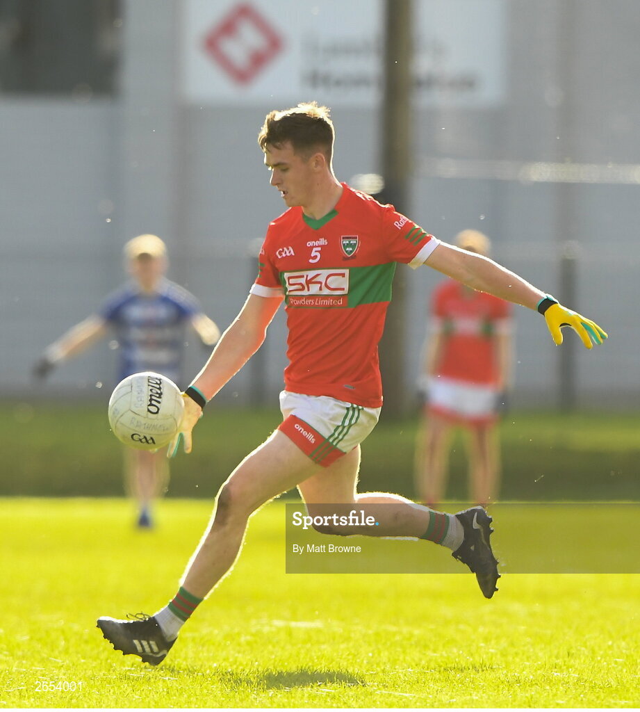 22 October 2023; William Moorehouse of Rathnew during the Wicklow County Senior Club Football Championship final between Blessington and Rathnew at Echelon Park in Aughrim, Wicklow. Photo by Matt Browne/Sportsfile