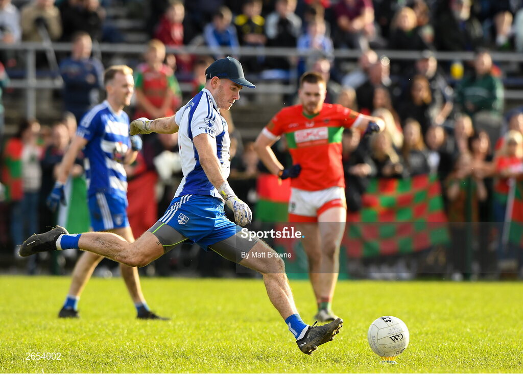 22 October 2023; Rob Gilligan of Blessington during the Wicklow County Senior Club Football Championship final between Blessington and Rathnew at Echelon Park in Aughrim, Wicklow. Photo by Matt Browne/Sportsfile