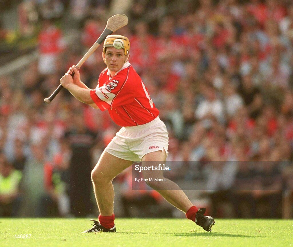 14 September 2003; Joe Deane, Cork. Guinness All-Ireland Senior Hurling Championship Final, Kilkenny v Cork, Croke Park, Dublin. Picture credit; Ray McManus / SPORTSFILE