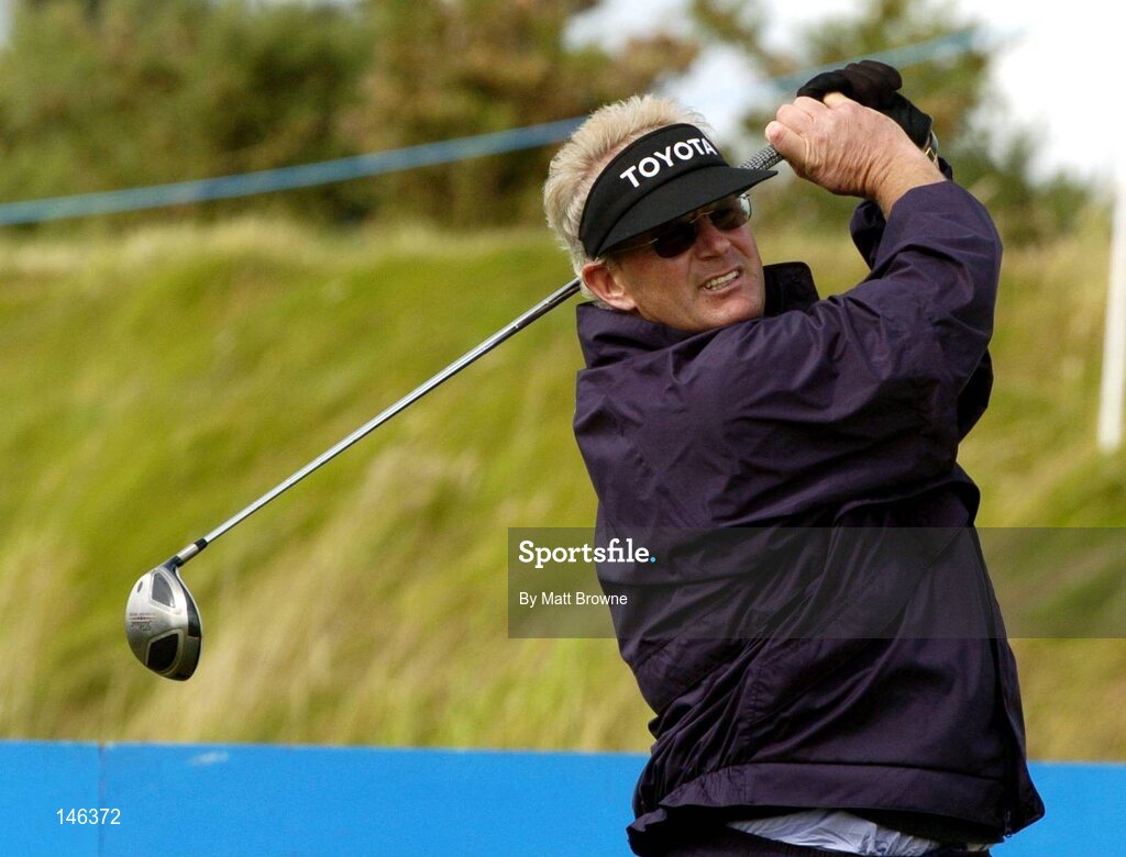 2 July 2004; Sandy Lyle plays from the 15 tee box during the Smurfit European Open. South Course, K Club, Straffan, Co. Kildare, Ireland. Picture credit; Matt Browne / SPORTSFILE