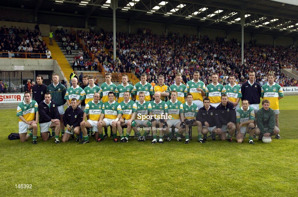 10 July 2004; Offaly squad. Bank of Ireland Senior Football Championship Qualifier, Round 2, Wexford v Offaly, Wexford Park, Wexford. Picture credit; Matt Browne / SPORTSFILE