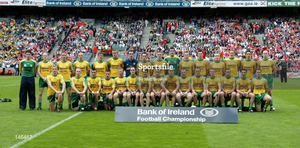 11 July 2004; Donegal team. Bank of Ireland Ulster Senior Football Championship Final, Armagh v Donegal, Croke Park, Dublin. Picture credit; Matt Browne / SPORTSFILE