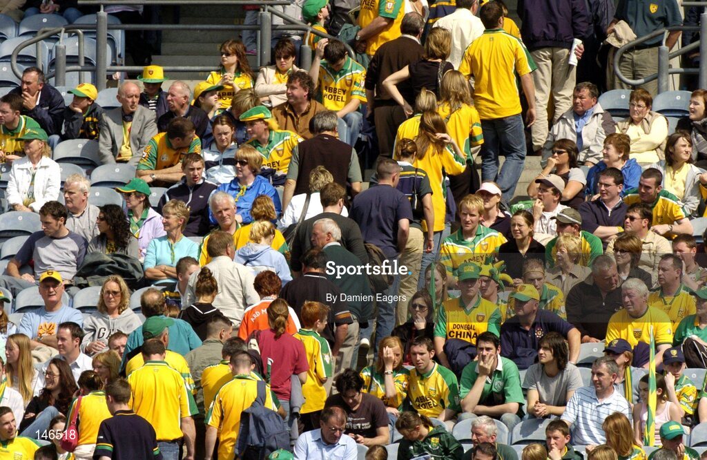 11 July 2004; Donegal supporters leave the match early. Bank of Ireland Ulster Senior Football Championship Final, Armagh v Donegal, Croke Park, Dublin. Picture credit; Damien Eagers / SPORTSFILE