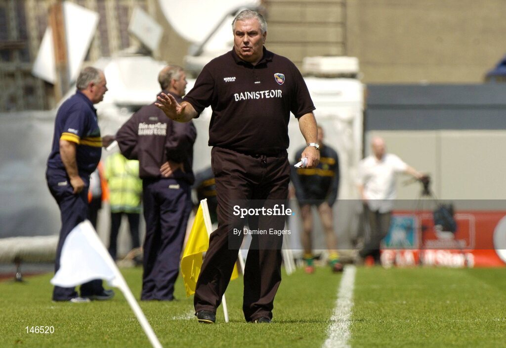 11 July 2004; Armagh manager, Joe Kernan ,during the match. Bank of Ireland Ulster Senior Football Championship Final, Armagh v Donegal, Croke Park, Dublin. Picture credit; Damien Eagers / SPORTSFILE