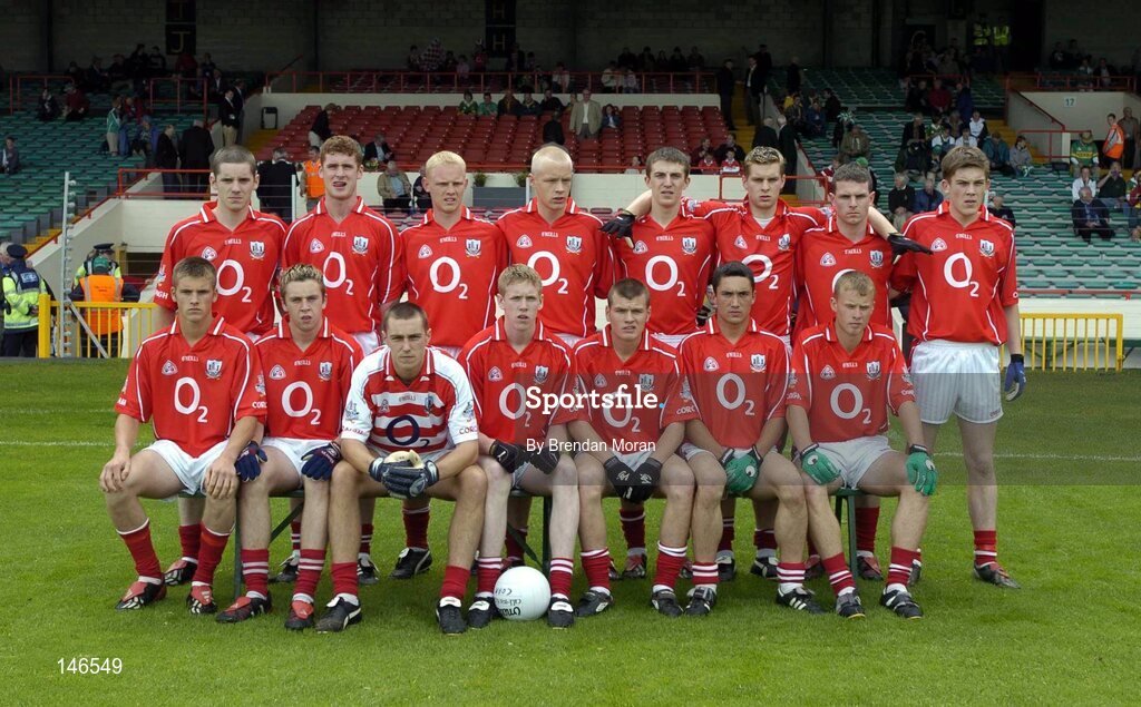 11 July 2004; The Cork minor team. Munster Minor Football Championship Final, Cork v Kerry, Gaelic Grounds, Limerick. Picture credit; Brendan Moran / SPORTSFILE