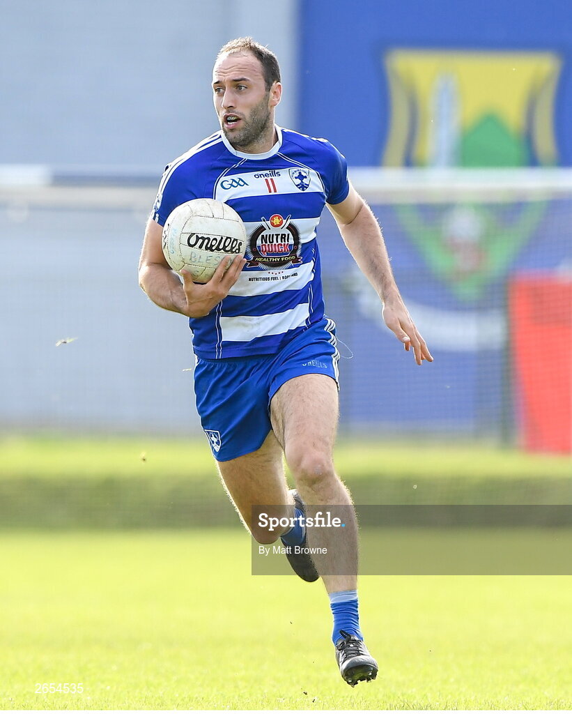 22 October 2023; Anthony McLoughlin of Blessington during the Wicklow County Senior Club Football Championship final between Blessington and Rathnew at Echelon Park in Aughrim, Wicklow. Photo by Matt Browne/Sportsfile